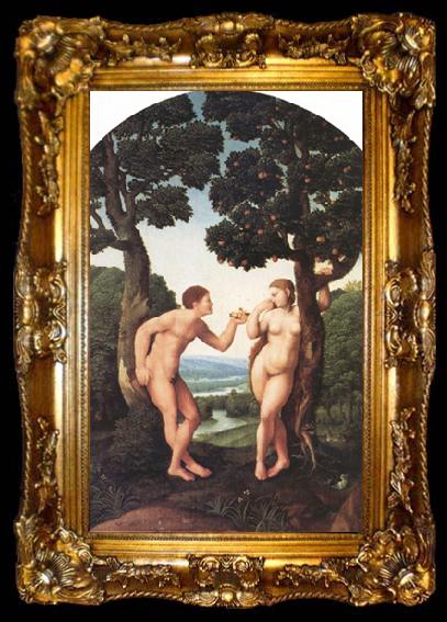 framed  Jan van Scorel adam and Eve (nn03), ta009-2